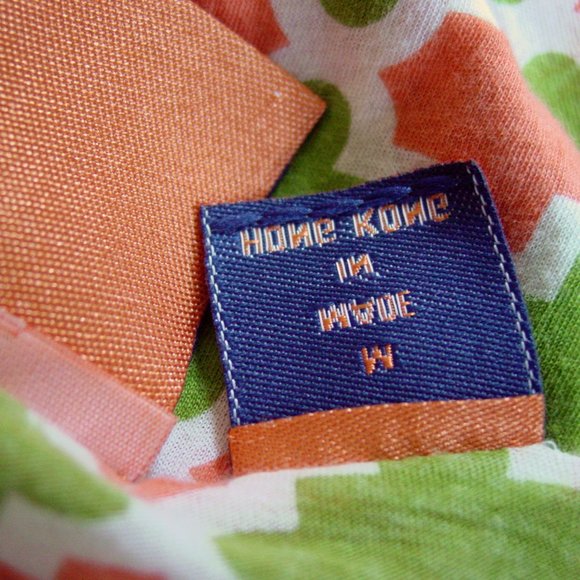 TORY BURCH Green and Orange Logo Scoop Neck Long Sleeve Tissue Tee Top M - Picture 8 of 9